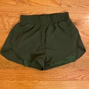 Dark Green Women’s Running Shorts